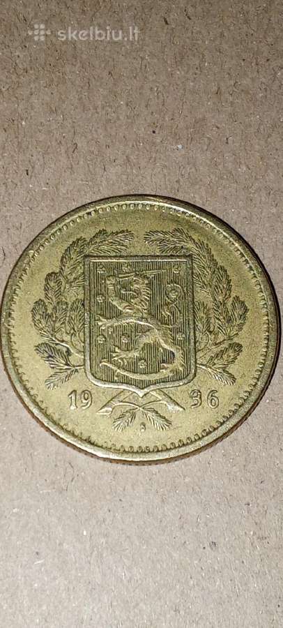 Suomija 20 markių 1936 - nuotraukos Nr. 2