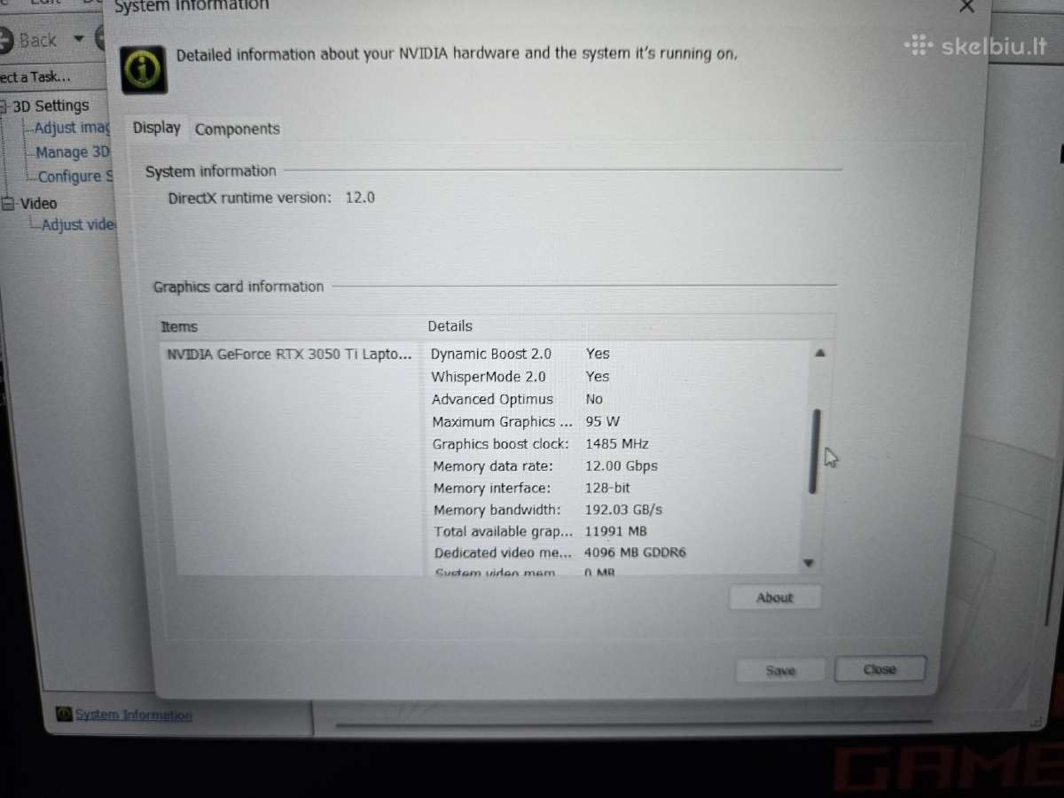 Asus Rog Strix G513 - nuotraukos Nr. 5