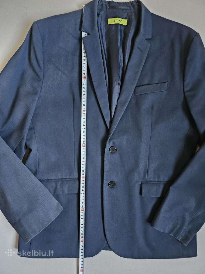 Mėlynas mokyklinis 8 to Go“ švarkas Dydis M/l (182 - nuotraukos Nr. 5