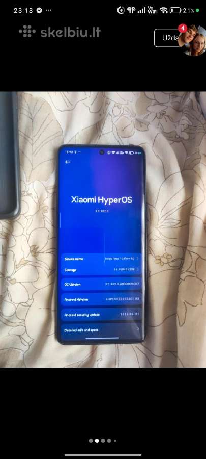 Xiaomi Redmi Note 13 Pro+ 512/12gb - nuotraukos Nr. 2