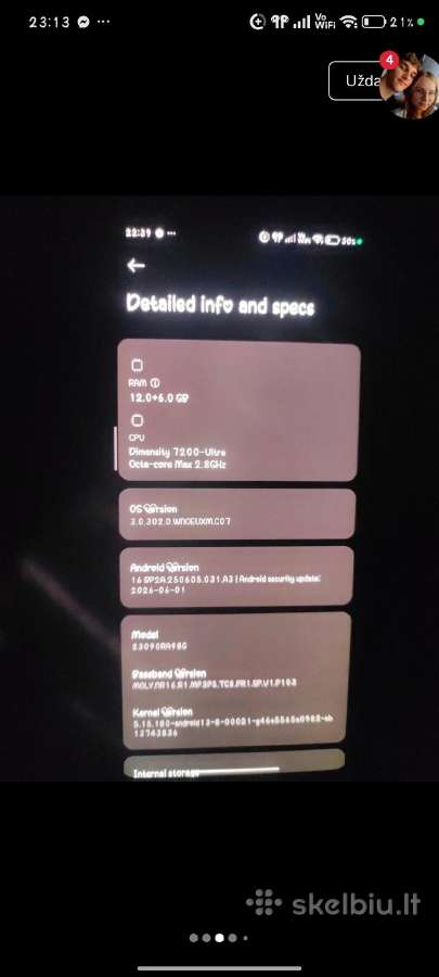 Xiaomi Redmi Note 13 Pro+ 512/12gb - nuotraukos Nr. 3