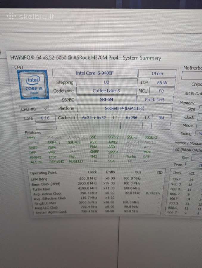 I5-9400f / Gtx 1060 6gb / 16gb RAM - nuotraukos Nr. 4