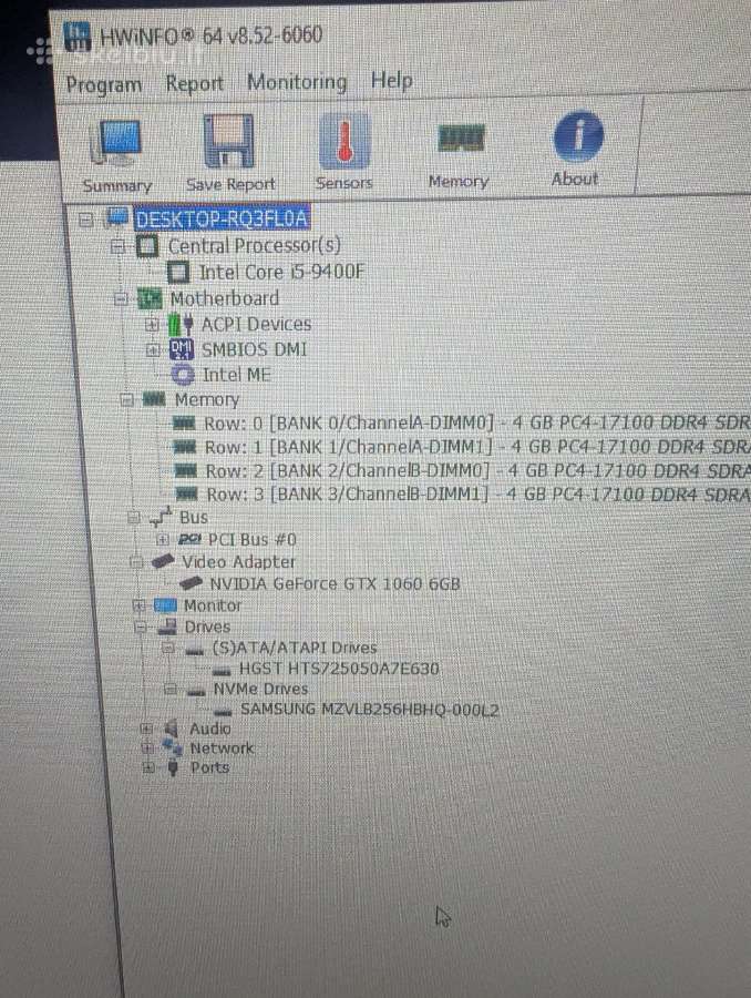 I5-9400f / Gtx 1060 6gb / 16gb RAM - nuotraukos Nr. 6