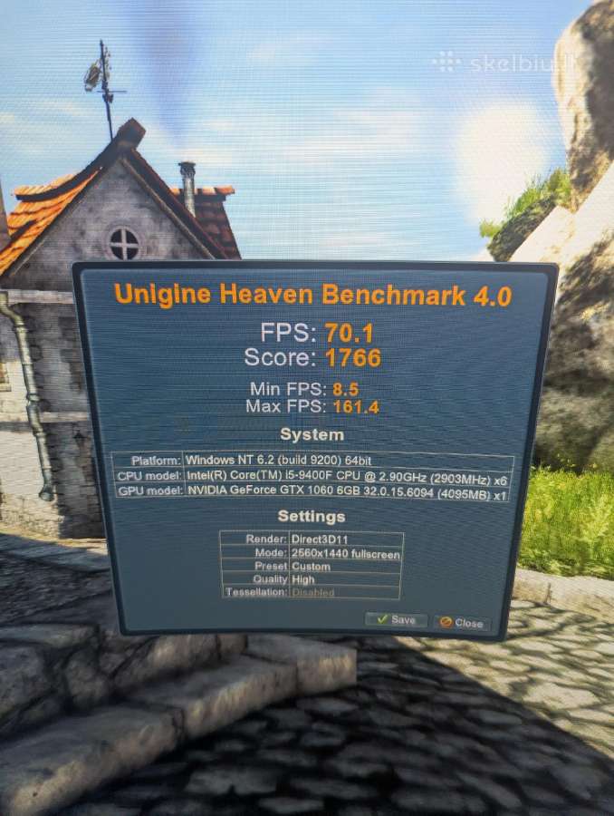 I5-9400f / Gtx 1060 6gb / 16gb RAM - nuotraukos Nr. 12