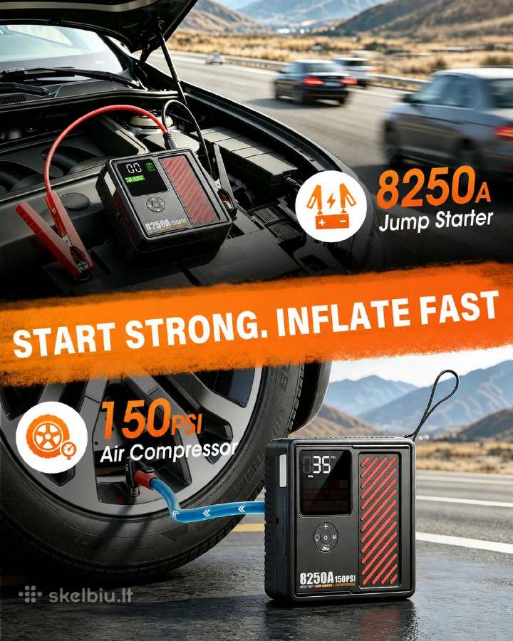 Automobilio užvedėjas – paleidėjas – busteris - nuotraukos Nr. 4