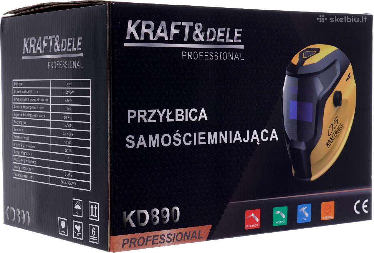 Suvirinimo skydelis automatinis tamsėjantis šalmas - nuotraukos Nr. 10