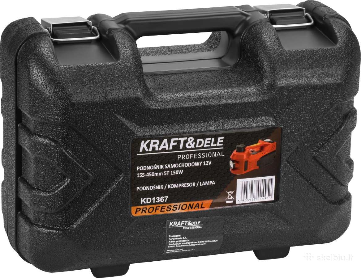Elektrinis domkratas su kompresoriumi 155–450 mm - nuotraukos Nr. 12