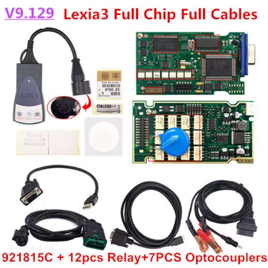 Lexia 3 Full Chip Psa XS Evolution skaneris - nuotraukos Nr. 5