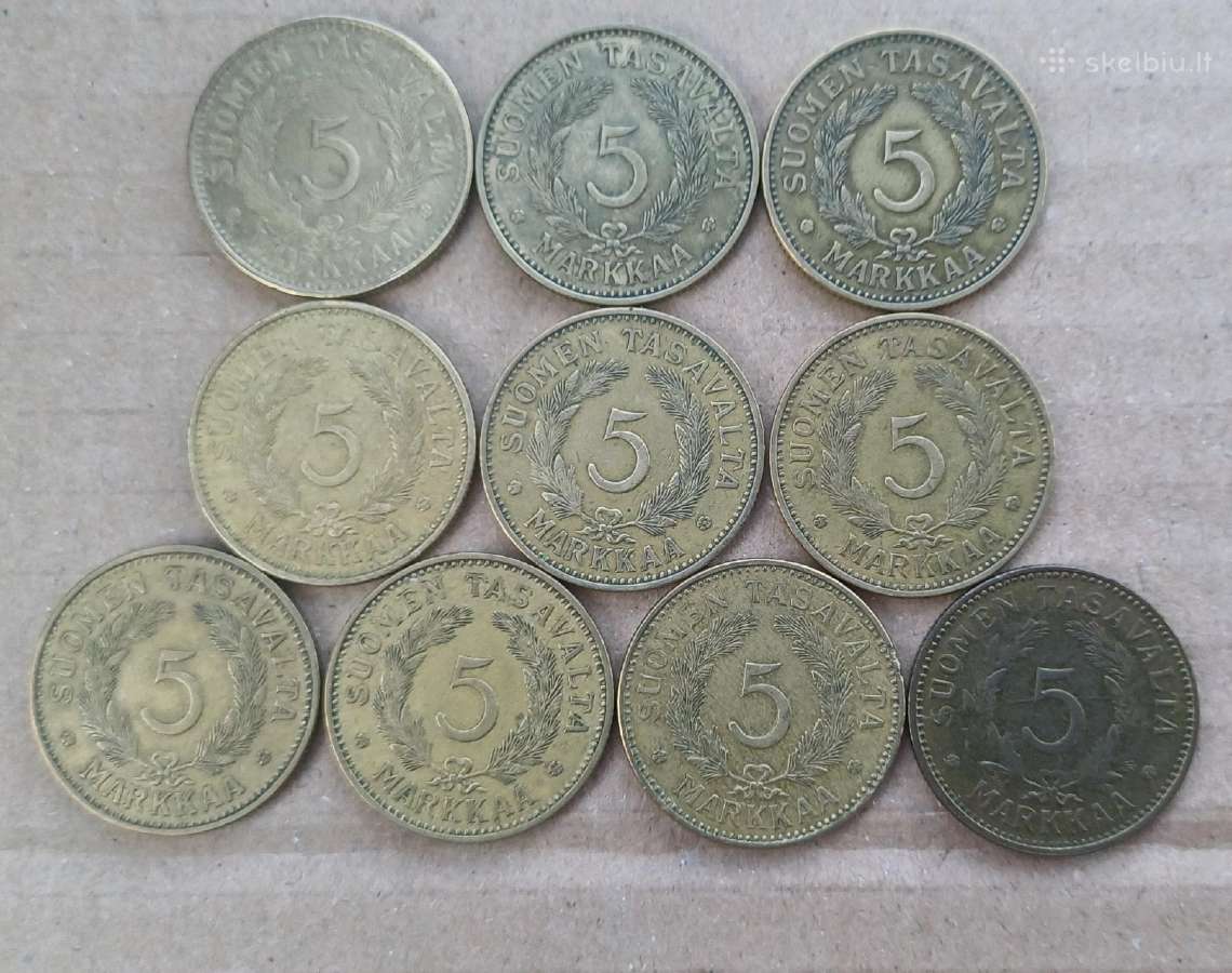 5 markių rinkinys 1930-1946 Suomija - nuotraukos Nr. 2
