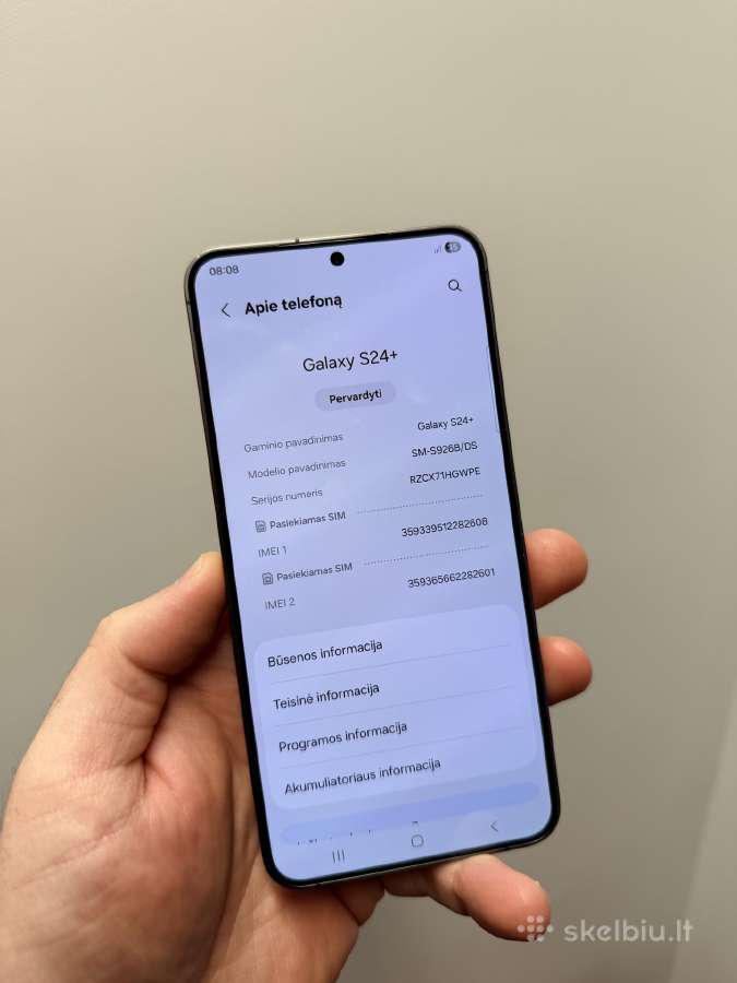 Samsung Galaxy S24+, 256/12gb Black - nuotraukos Nr. 8