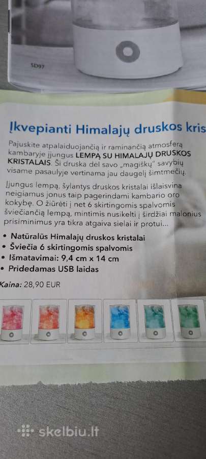 Nauja lempa su Himalajų druskos kristalais - nuotraukos Nr. 6