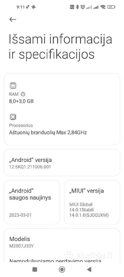 Xiaomi Mi 10t - nuotraukos Nr. 3