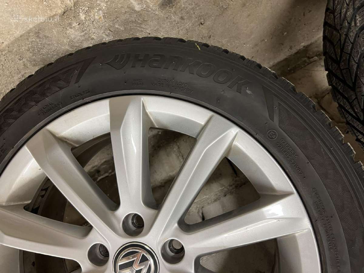 VW R17 ratlankiai su žiem. padangomis 215/55/r17 - nuotraukos Nr. 11