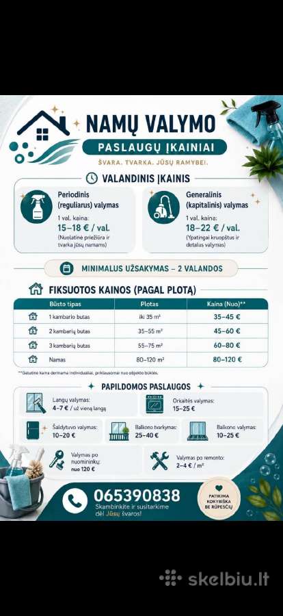 Namų ir butų valymas Vilniuje - nuotraukos Nr. 2