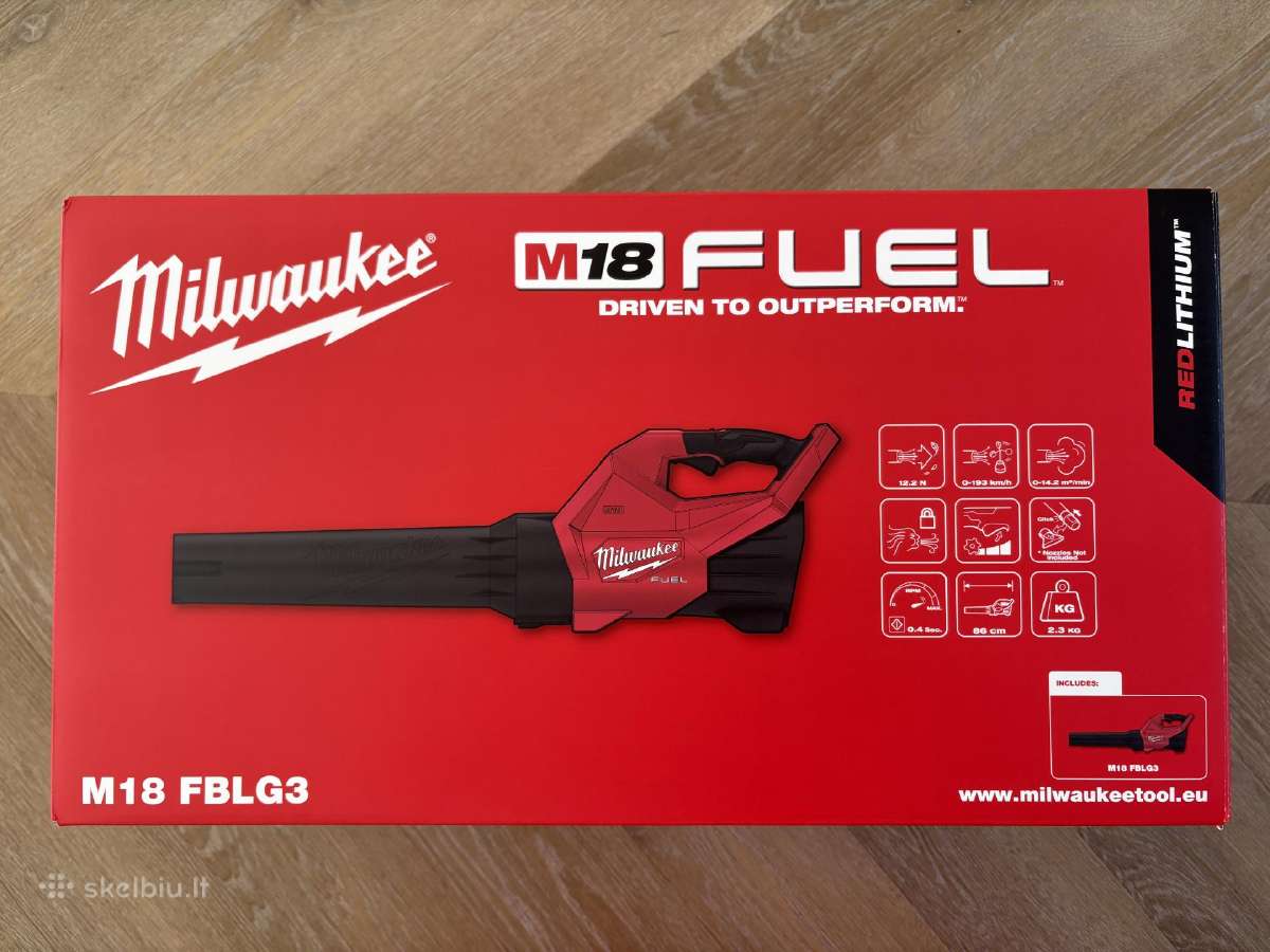 Milwaukee lapų pūstuvas m18 fblg3 , m18 blblo - nuotraukos Nr. 2