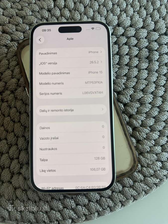 iPhone 15 128gb - nuotraukos Nr. 5