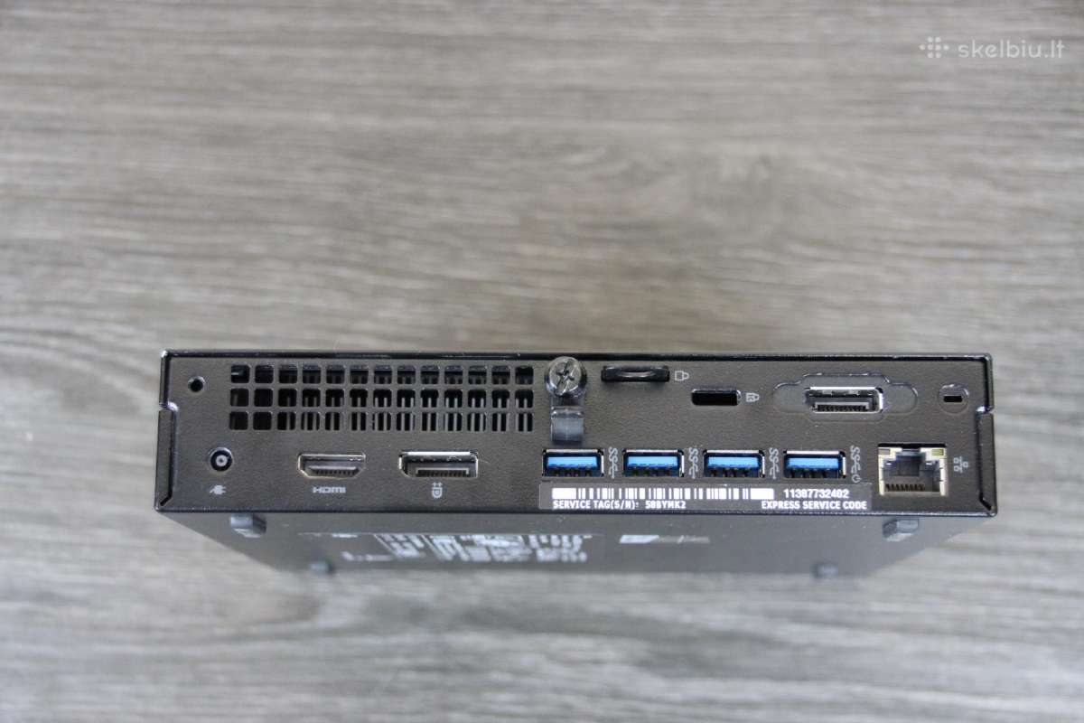 Dell Optiplex 5050 tiny i5-7500t 8/16gb SSD + HDD - nuotraukos Nr. 4