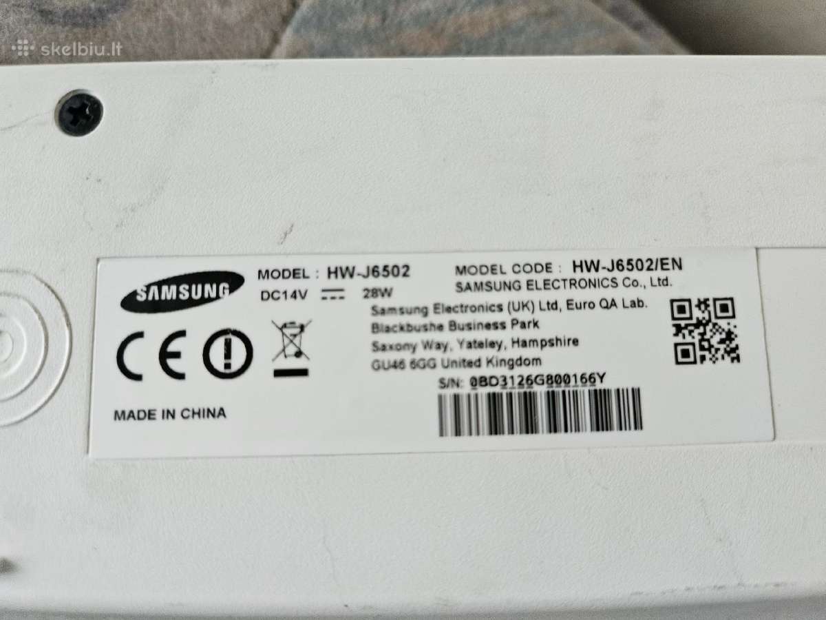 Lenktas bevielis Soundbar samsung Hw-j6502 - nuotraukos Nr. 7
