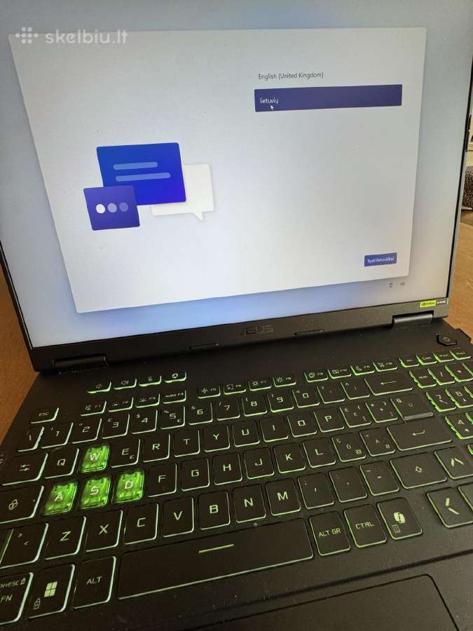 Asus Tuf Gaming F16 2026 - nuotraukos Nr. 3