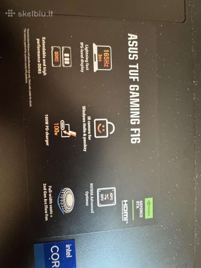 Asus Tuf Gaming F16 2026 - nuotraukos Nr. 4