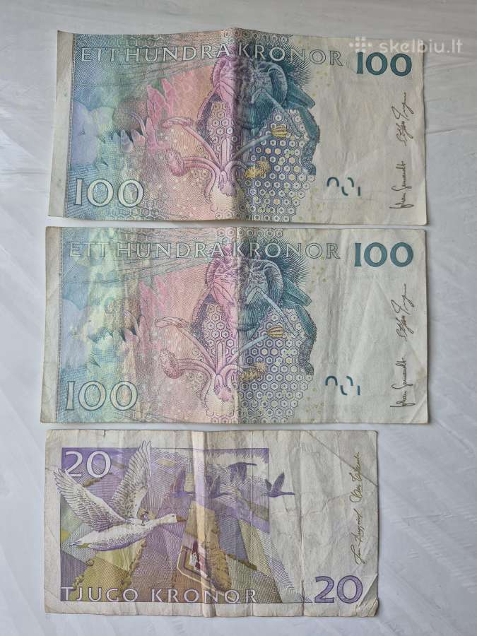 Senos Švedijos kronos 100 - nuotraukos Nr. 2