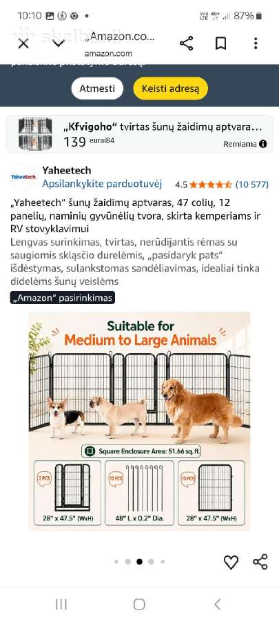 Gyvūnų aptvaras - nuotraukos Nr. 9