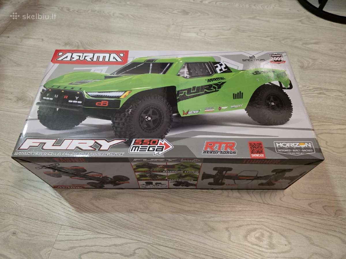 Arrma 1/10 Fury 2wd Rtr Brushed Short Corse Truck - nuotraukos Nr. 4