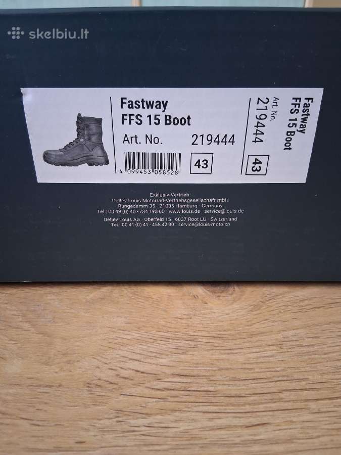 Moto batai Fastway 43/44 - nuotraukos Nr. 7