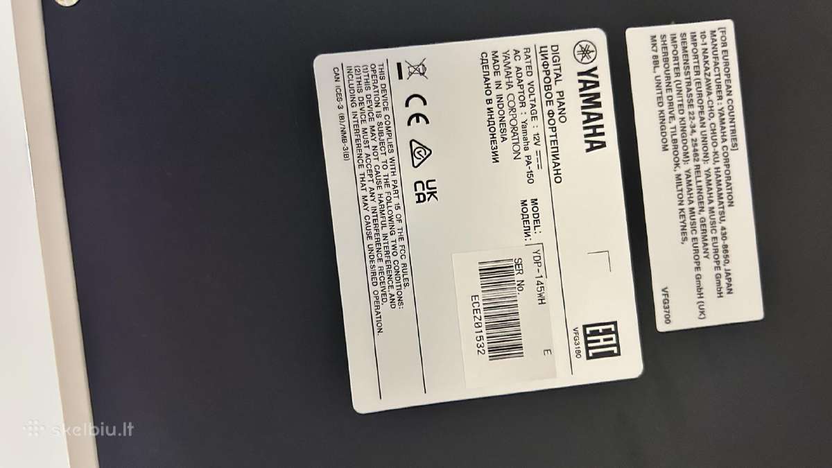 Parduodamas Yamaha Ydp-145 - nuotraukos Nr. 8