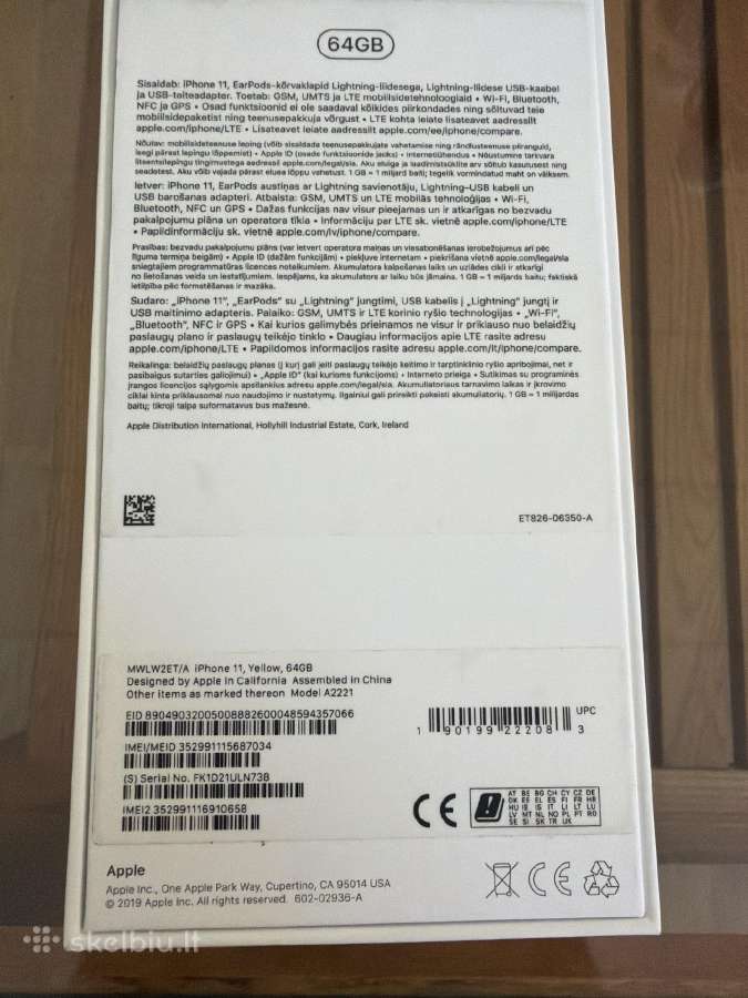 iPhone 11 64 GB - nuotraukos Nr. 3