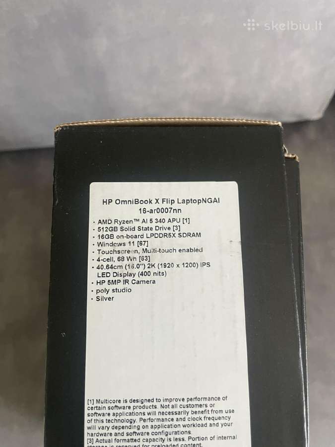 Hp omnibook x flip beveik naujas laptopas - nuotraukos Nr. 4