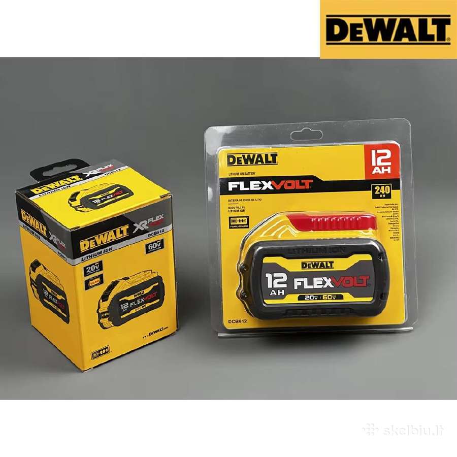 Dewalt 12ah 20/60v akumuliatorius - nuotraukos Nr. 3