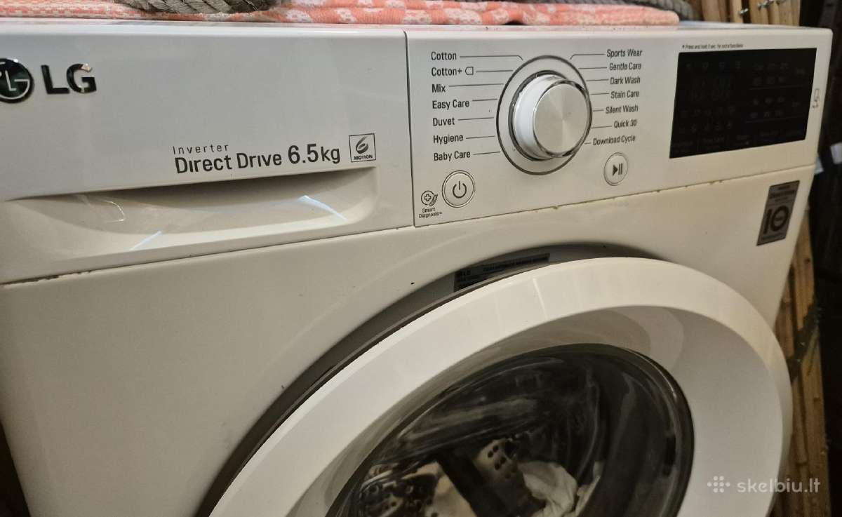 Skalbyklė LG smart direct drive 6.5kg - nuotraukos Nr. 3