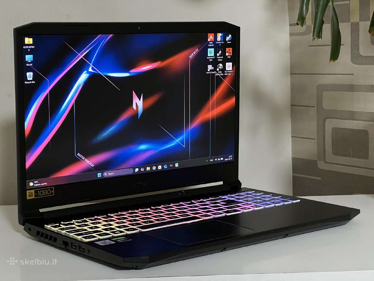 Parduodamas Acer Nitro 5 su Gtx 1650ti, I5-10k. - nuotraukos Nr. 2