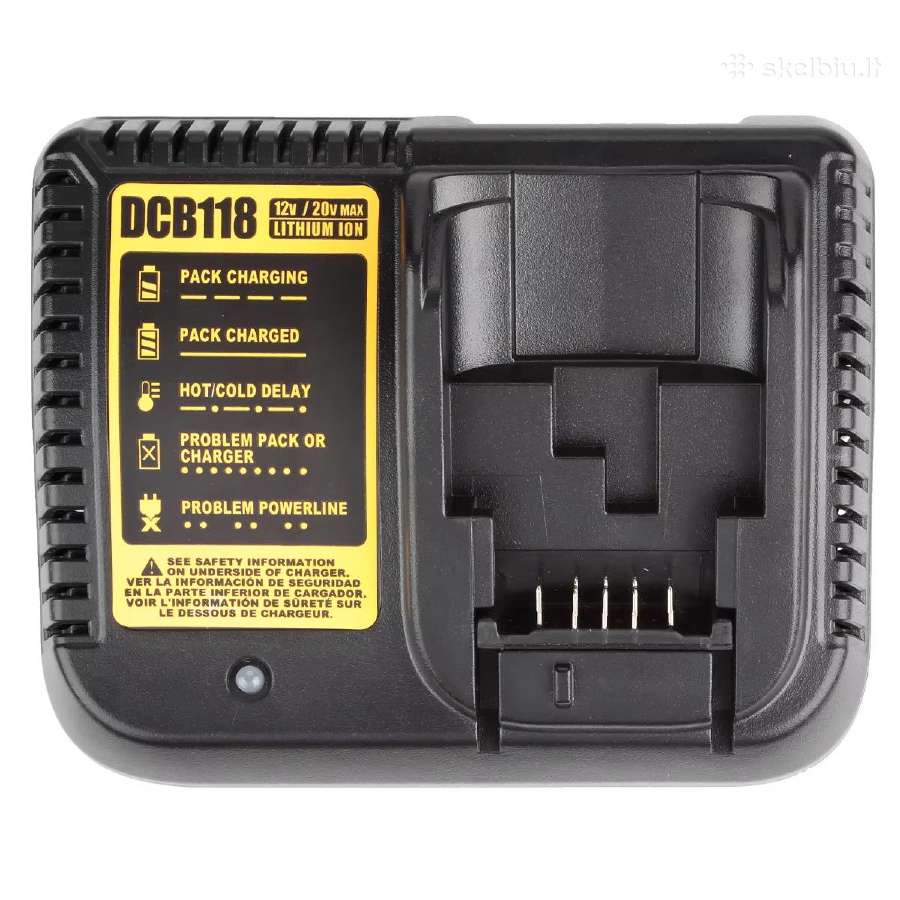 Dewalt baterijų pakrovėjas - nuotraukos Nr. 2