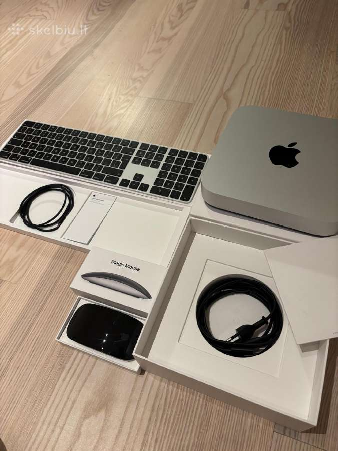 Apple Mac mini M2 Pro, magic mouse ir keyboard - nuotraukos Nr. 2