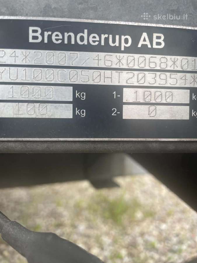 2016 m. Brenderup Cv1000 - nuotraukos Nr. 4