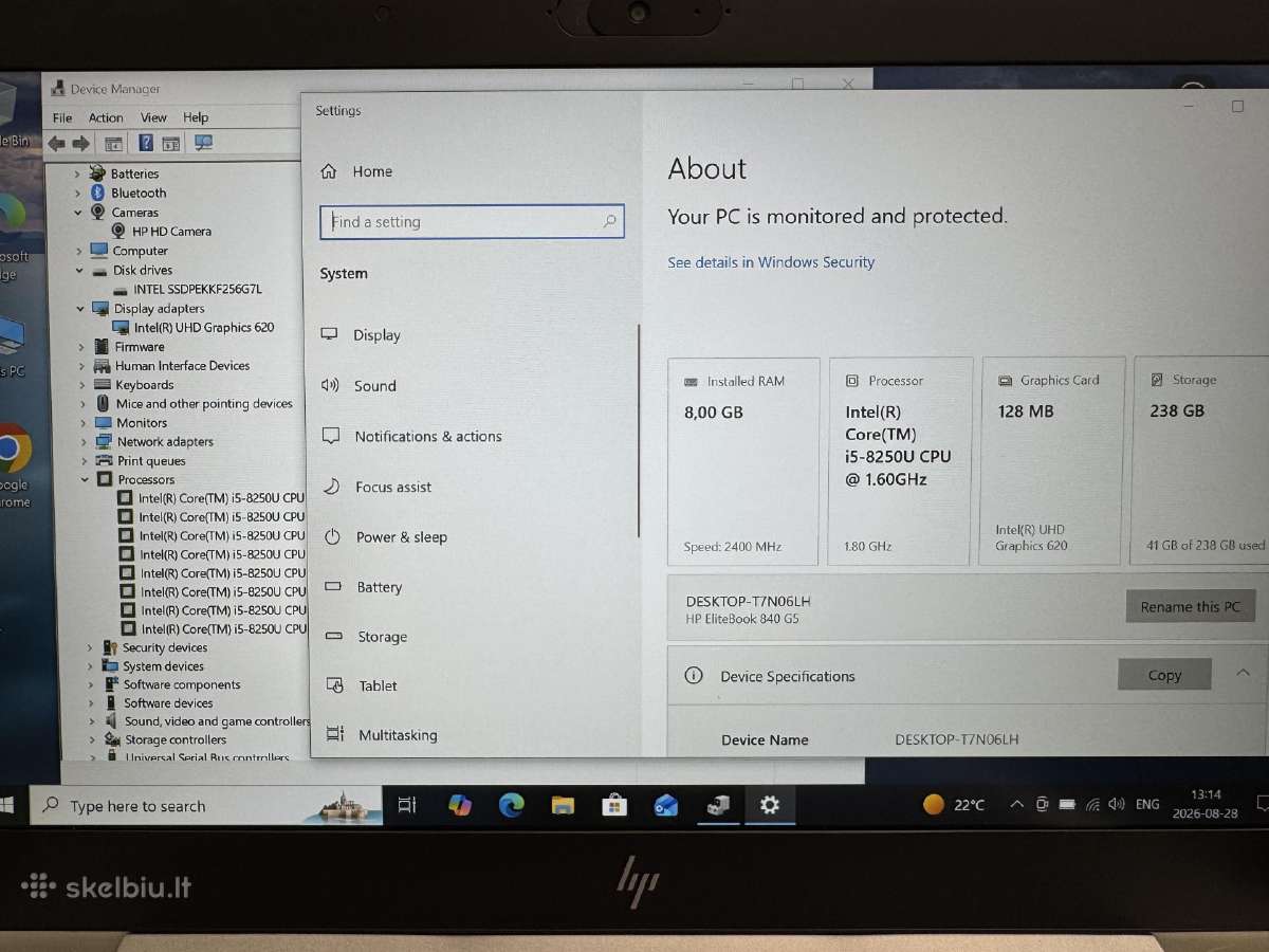 Hp Elitebook 840 G5 - nuotraukos Nr. 4