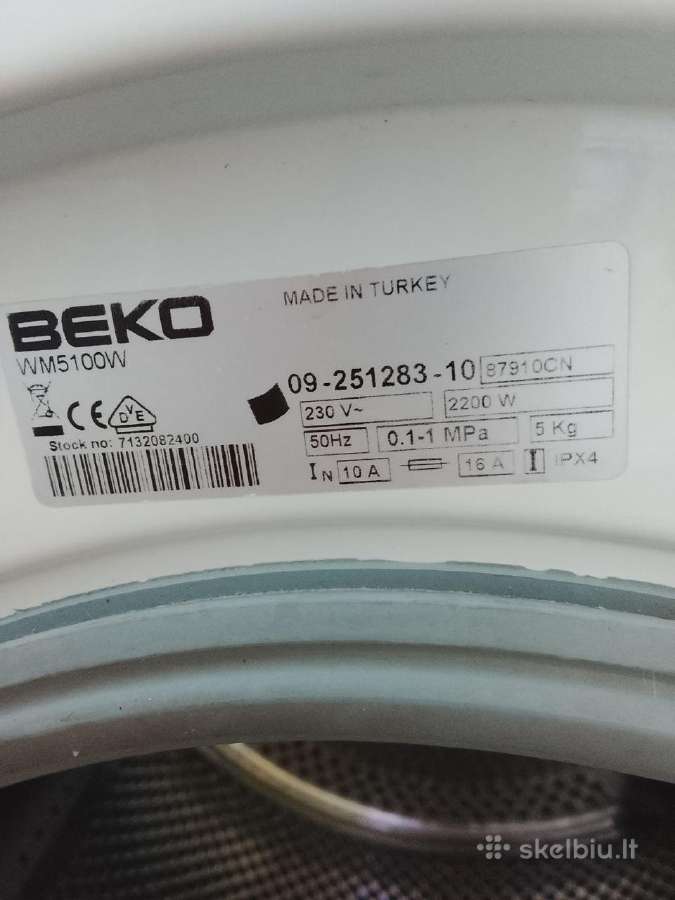 Skalbimo Mašina Beko - nuotraukos Nr. 3