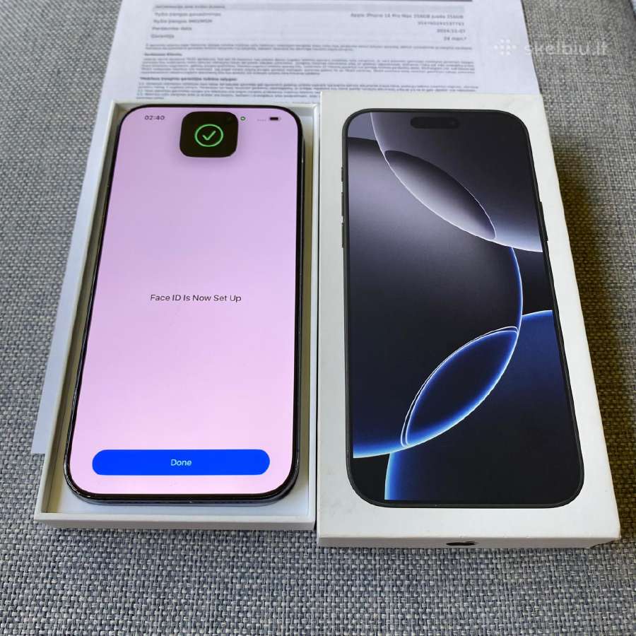 Apple iPhone 16 Pro Max 256gb Black Titanium - nuotraukos Nr. 3
