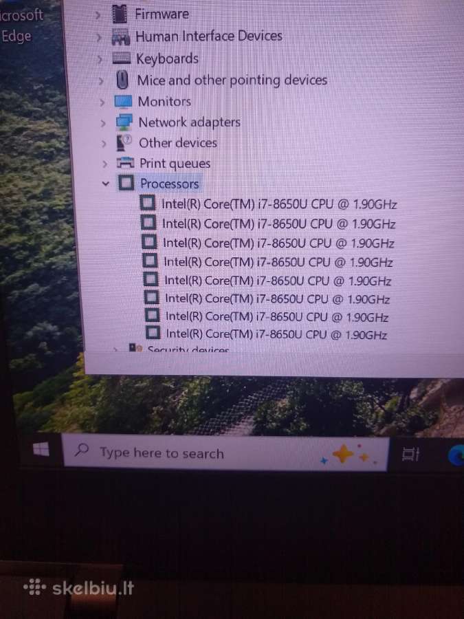 T480 14"/i7-8650u/16/32/nvidia mx - nuotraukos Nr. 8