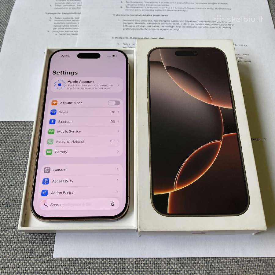 Apple iPhone 16 Pro 128gb Desert Titanium - nuotraukos Nr. 2