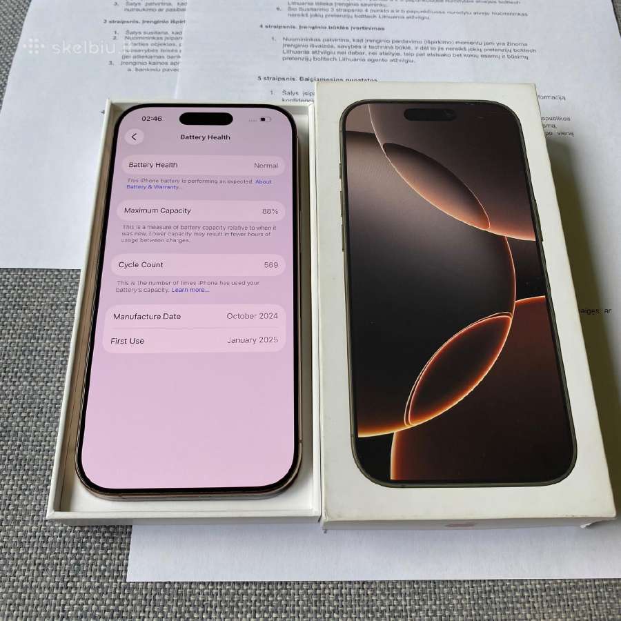 Apple iPhone 16 Pro 128gb Desert Titanium - nuotraukos Nr. 4