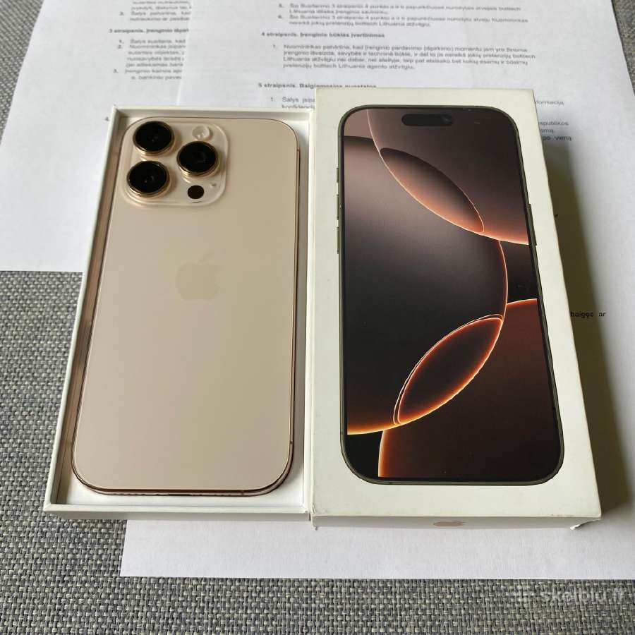 Apple iPhone 16 Pro 128gb Desert Titanium - nuotraukos Nr. 6