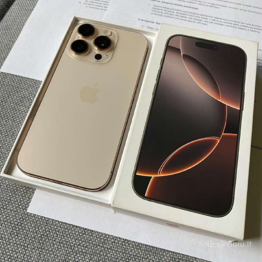 Apple iPhone 16 Pro 128gb Desert Titanium - nuotraukos Nr. 7