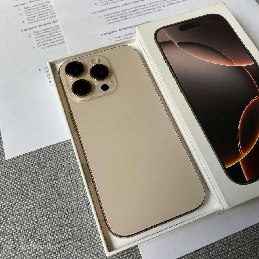 Apple iPhone 16 Pro 128gb Desert Titanium - nuotraukos Nr. 8