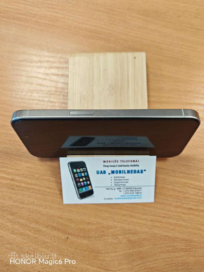 iPhone 15 Pro 128gb White Kaina 540eur - nuotraukos Nr. 3