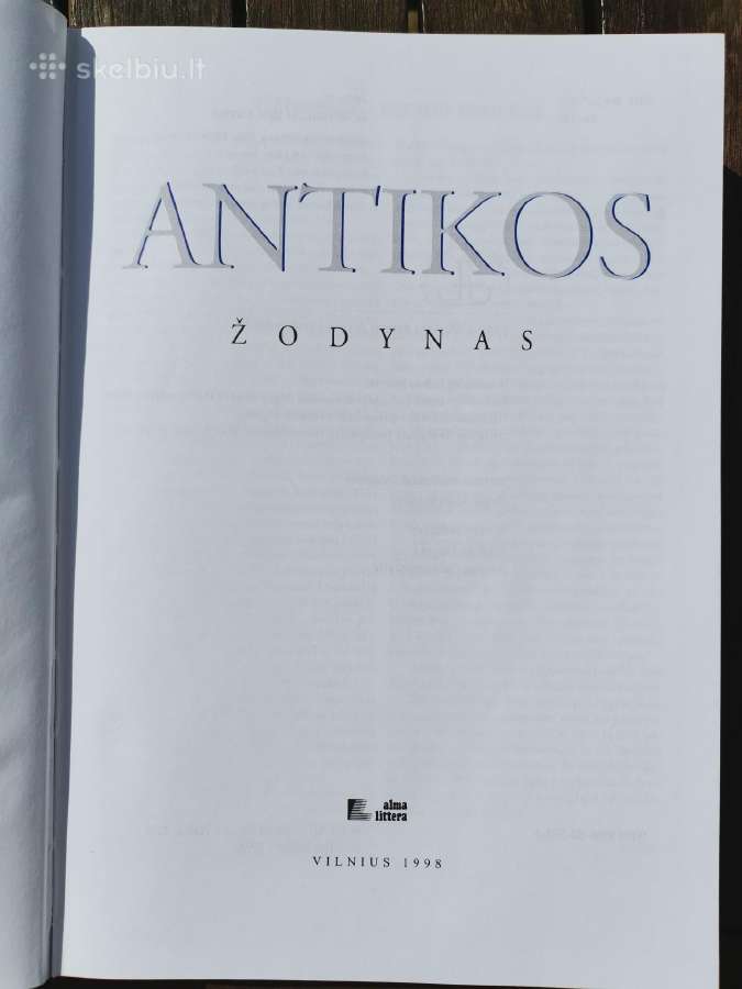 Knygos: Antikos ir dabartinės liet.k. žodynas - nuotraukos Nr. 4