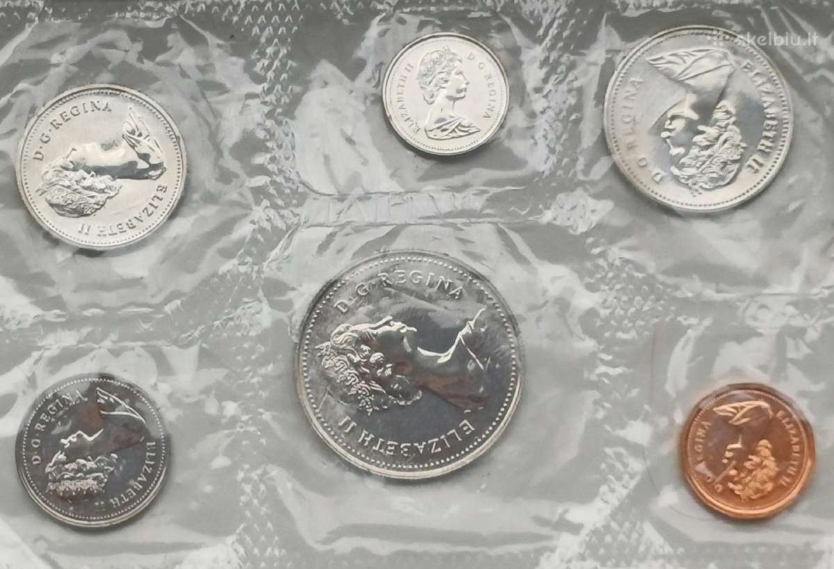 Monetos Kanada 1984m. unc - nuotraukos Nr. 2