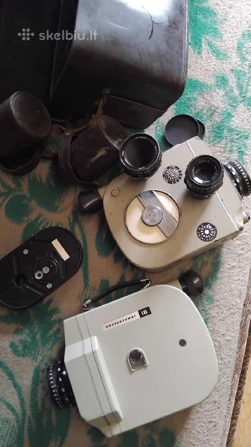 Kino kameros 16 mm kinojuostų. Kino projektoriai. - nuotraukos Nr. 2